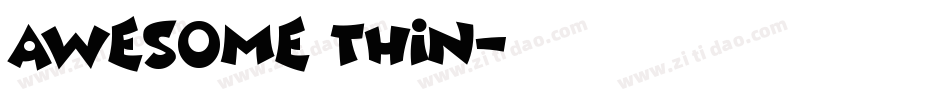 awesome thin字体转换